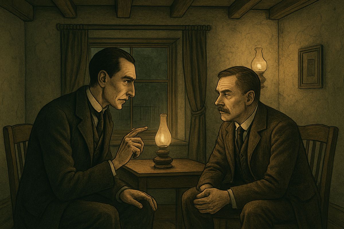 Holmes warned Watson of real danger, but Watson insisted on coming. Holmes had guessed there was a ventilator before they arrived. How else could Julia smell her stepfather's cigar? A ventilator was made, a cord hung, and the lady in the bed died.