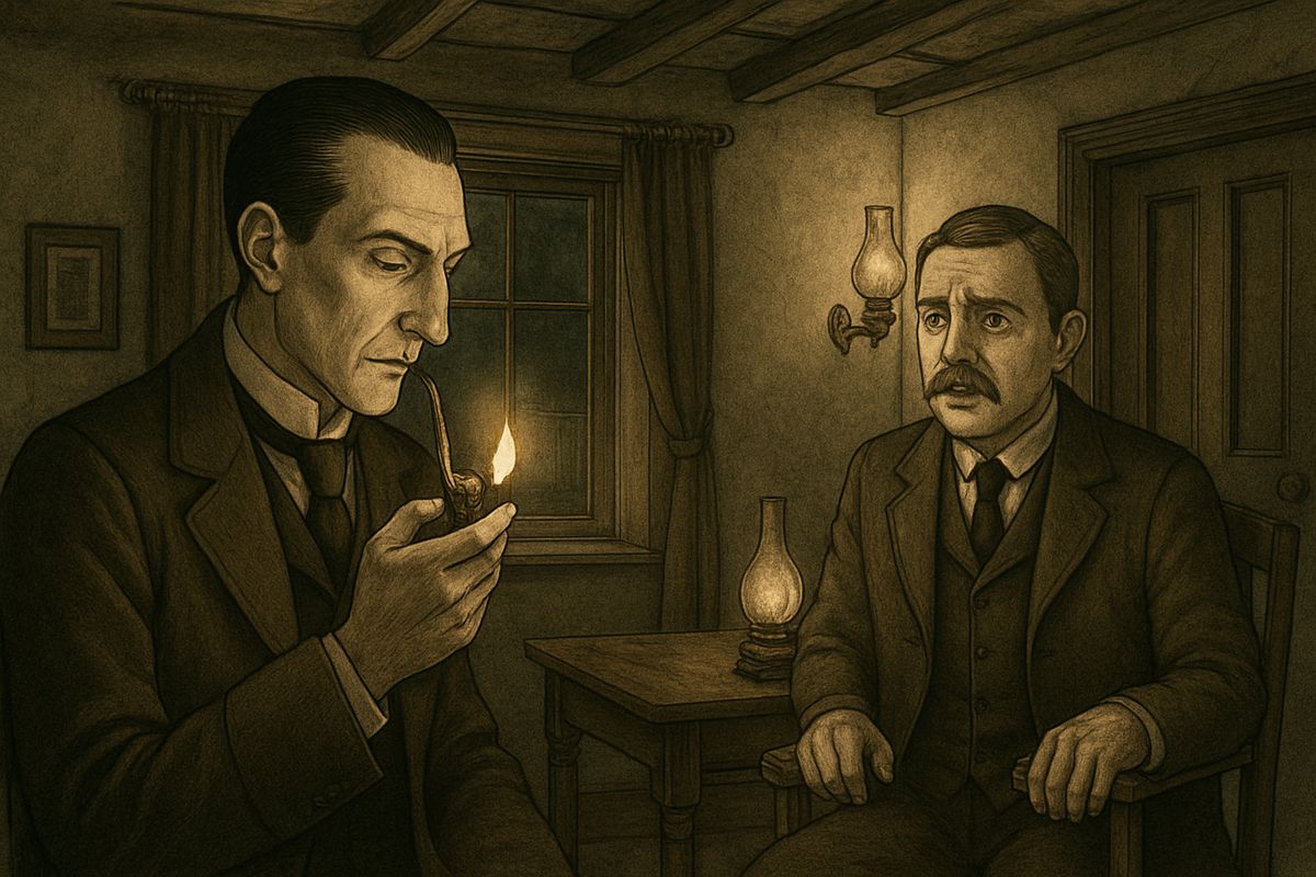 “We are only just in time to prevent some subtle and horrible crime,” Watson cried. “When a doctor does go wrong he is the first of criminals,” said Holmes. Then he lit a quiet pipe to pass the hours.