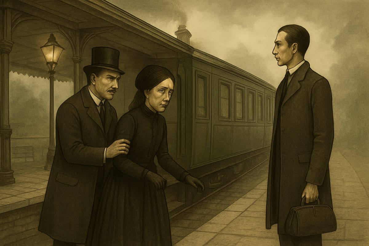 They broke the sad news to the frightened girl and took her by the morning train to her aunt at Harrow. The official inquiry decided that the Doctor had died while carelessly playing with a dangerous pet.