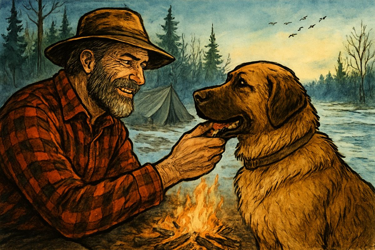 For the first time in his life Buck truly loved someone. He would take Thornton's hand in his jaws and bite down hard as a caress, and at night he crept to the tent flap to hear his master breathing, afraid this master too would vanish. Wild urges still pulled at him, and he stole from other camps, but Thornton alone held him.