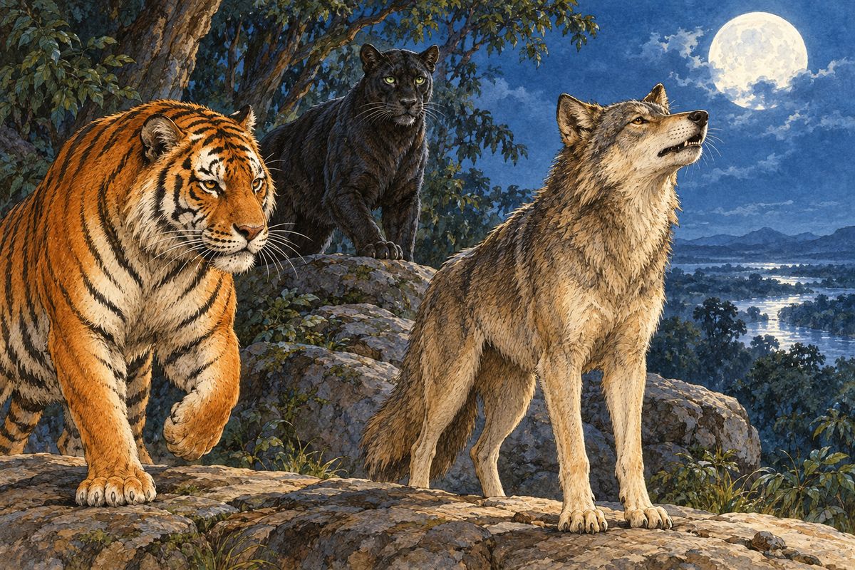 Akela raised his old head wearily:— “Free People, and ye too, jackals of Shere Khan, for twelve seasons I have led ye to and from the kill, and in all that time not one has been trapped or maimed. Now I have missed my kill.