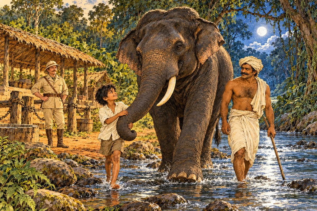 Kala Nag He knew what he was talking of; for he had been born under Kala Nag’s shadow, had played with the end of his trunk before he could walk, had taken him down to water as soon as he could walk, and Kala Nag would no more have dreamed of disobeying…