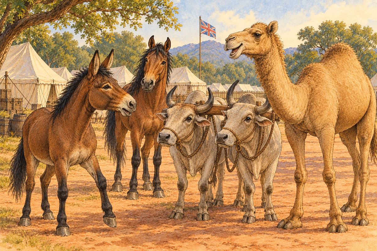 “Hukm hai!” (It is an order!), said the camel with a gurgle, and Two Tails and the bullocks repeated, “Hukm hai!”