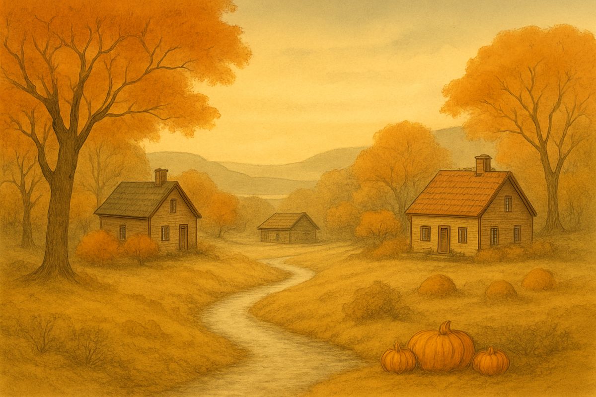 Not far from Tarry Town, where the Hudson widens into the broad Tappan Zee, there lay a little valley among high hills, one of the quietest places in the whole world. A small brook murmured through its meadows. Folk called it Sleepy Hollow.
