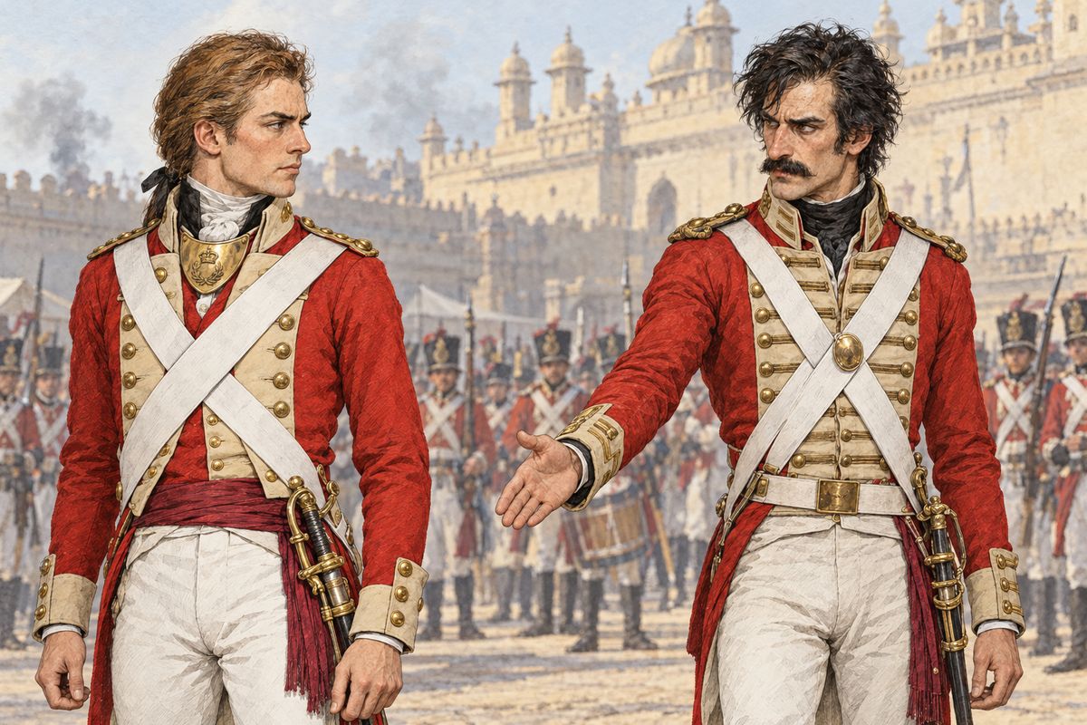 In the morning General Baird proclaimed that any thief would hang. Herncastle held out his hand with a calm "Good morning." I asked what the dying man's words had meant. He said he knew no more than I did. "Is that all?" "That is all." I turned my back on him, and we have not spoken since. I believe crime brings its own fatality.
