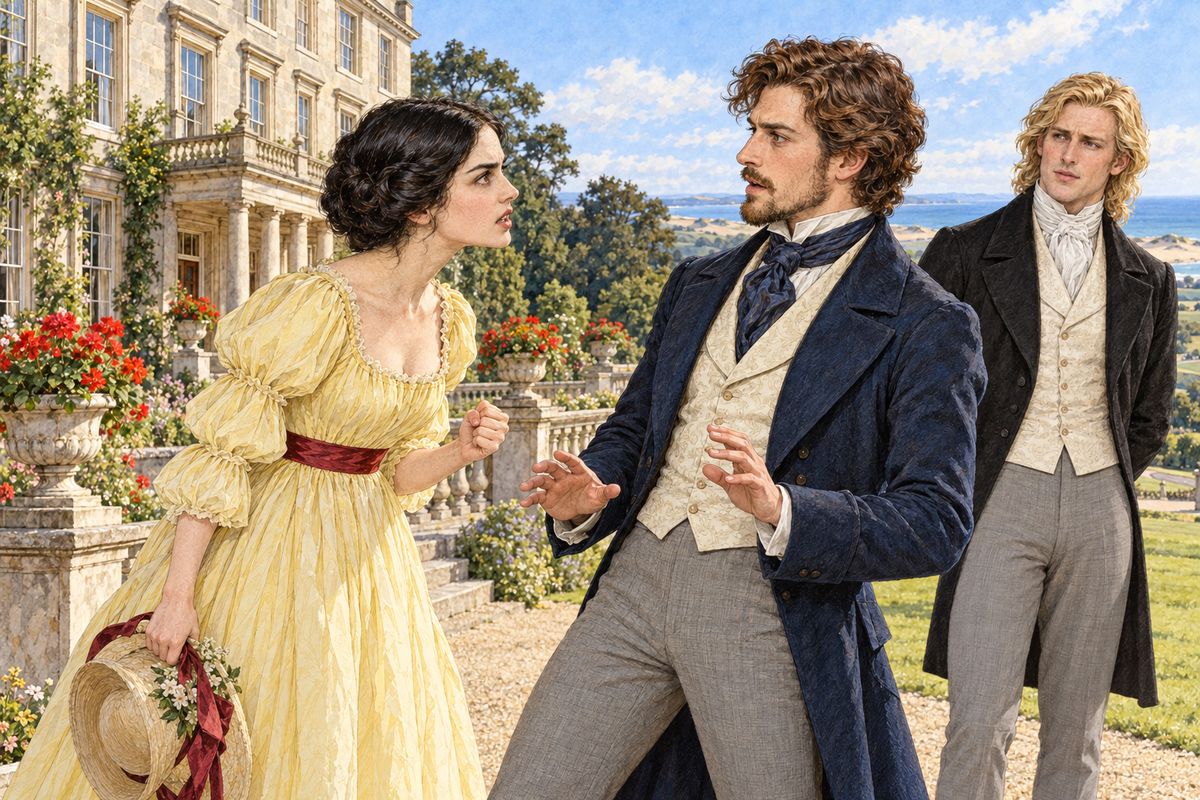 Franklin galloped to Frizinghall to accuse the Indian jugglers, but the police had seen all three at their lodging-house at midnight, and the case against them fell apart. Later that morning Rachel came down to the terrace, walked straight past Godfrey, and spoke to Franklin so fiercely that he stood speechless. She would not tell anyone what she had said.