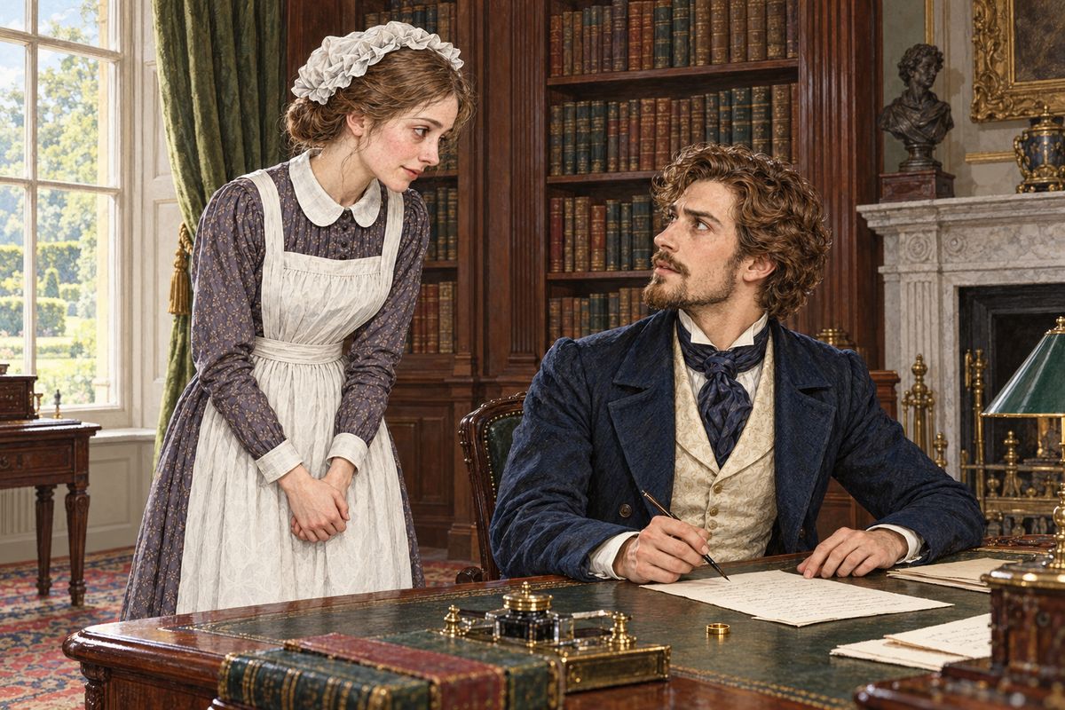 Seegrave all but called Penelope the thief and searched every servant's box, with Betteredge handing over his own keys first. He found nothing. Meanwhile Rosanna brought Franklin a dropped ring in the library and lingered, half frightened and half familiar: "They will never find the Diamond, sir, will they? No! nor the person who took it." That afternoon Franklin telegraphed to London for help.