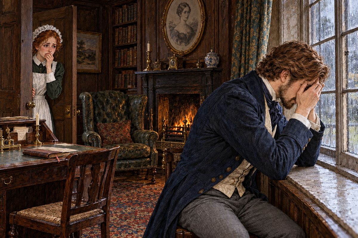 Penelope, the only servant in tears, told Cuff that Rosanna had died for love of Mr. Franklin. Betteredge begged that he be spared knowing it. Franklin, believing Rachel would only come right once he had gone, would not hear what Cuff meant to tell Lady Verinder about her. Betteredge left him at the window with his face hidden in his hands.