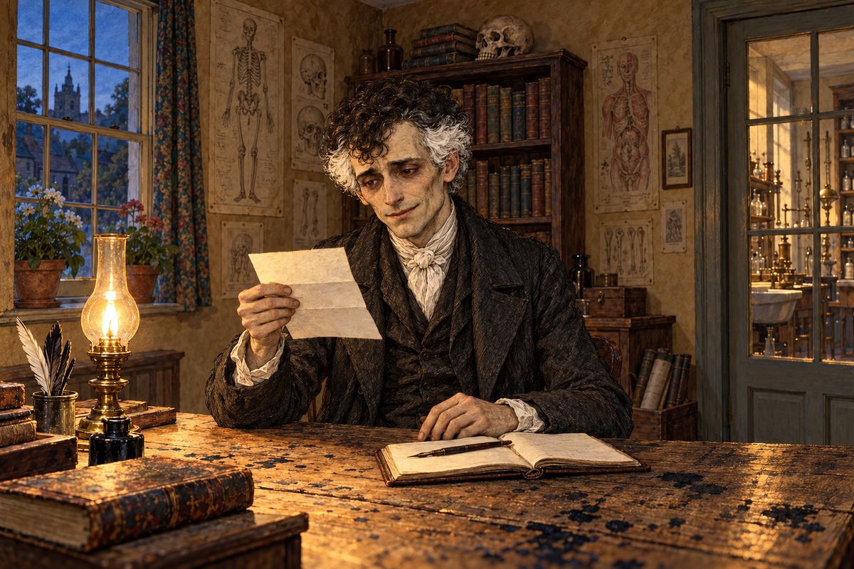 From then on, Jennings's journal told the story. Franklin lay awake night after night, just as before. Then Rachel wrote back. Jennings's letter alone had convinced her that Franklin was innocent, and she clearly still loved him. She offered her house and wanted to be there. "Shall I live to see a happiness of others, which is of my making?" Jennings wrote.