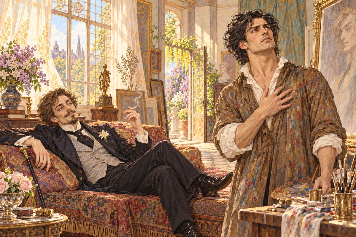 But Basil shook his head. He would not send it anywhere. Harry laughed and teased him, since the rugged, black-haired painter looked nothing like the ivory-and-rose youth on the canvas. 'I know you will laugh at me,' Basil replied, 'but I really can't exhibit it. I have put too much of myself into it.'