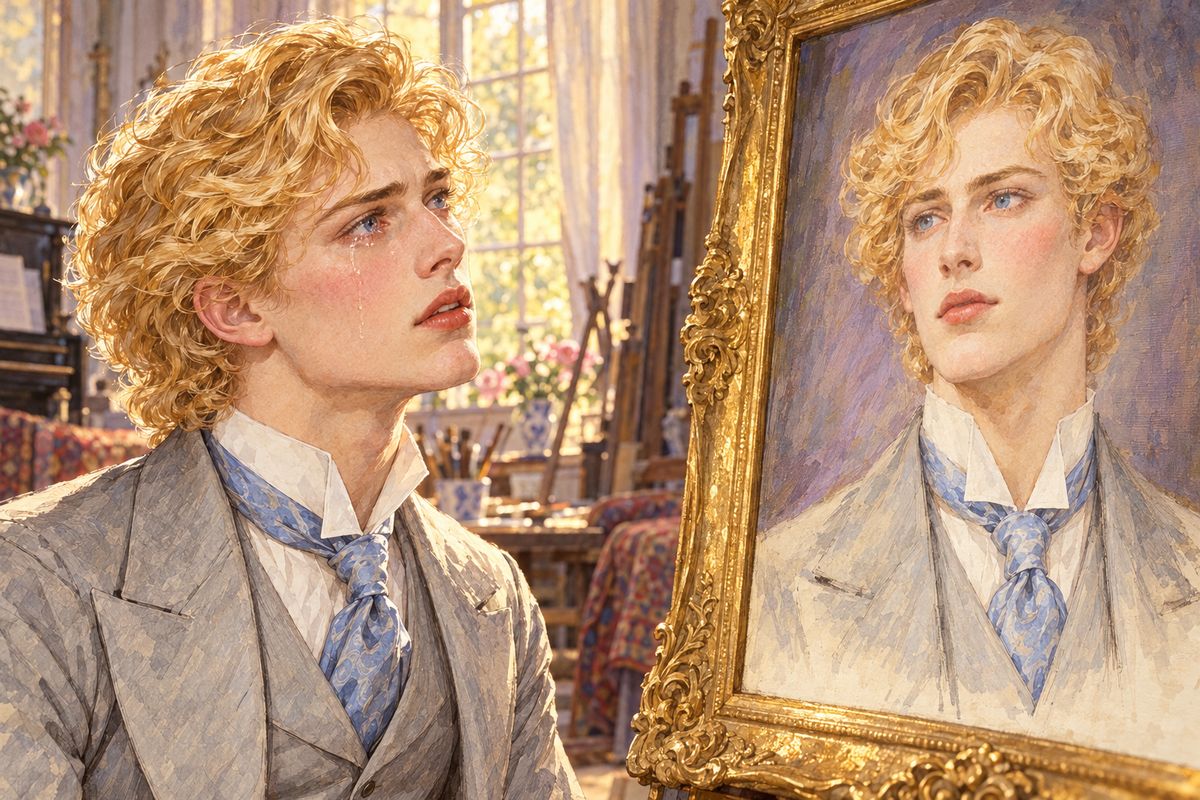 Back in the studio, Basil declared the portrait finished. Dorian looked at it and felt his own beauty come over him like a revelation, then a stab of pain. 'This picture will remain always young,' he murmured. 'If it were only the other way! For that I would give everything. I would give my soul for that!'