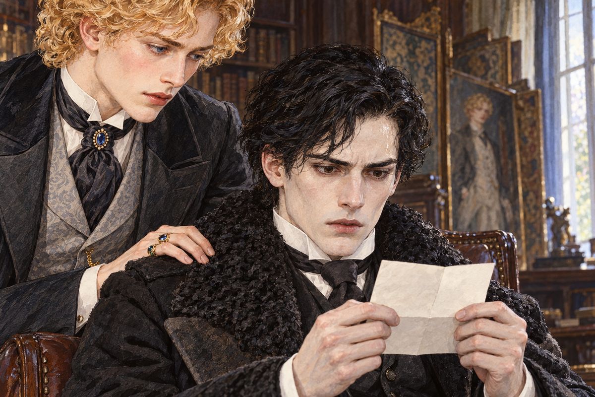 When begging failed, Dorian wrote a few words on a sheet of paper and pushed it across the table. Campbell read it and turned ghastly white. "You leave me no alternative," Dorian murmured, his hand on Campbell's shoulder. Broken, Campbell sent for his chest of chemicals.