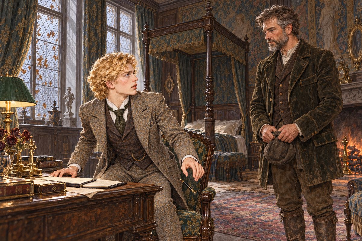 That afternoon, while Dorian was making ready to flee to town, the head-keeper Thornton came to his room about the dead man. Dorian took up his chequebook to help the family, but Thornton said nobody knew who he was. "Seems like a sailor, sir," he said, "tattooed on both arms." The pen fell from Dorian's hand.