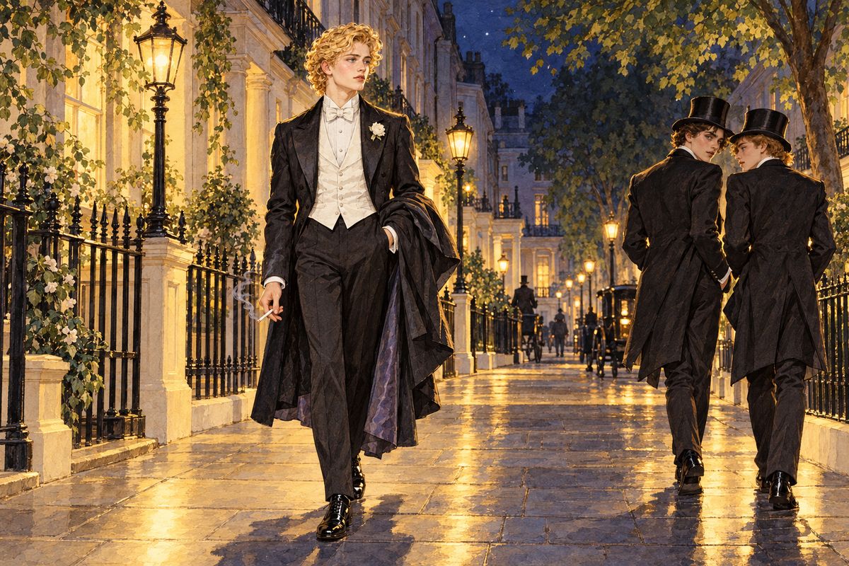 On a warm May night Dorian strolled home with his coat over his arm. Two young men passed and whispered, “That is Dorian Gray,” and he found he was tired of his own name. James Vane lay in a nameless grave and Alan Campbell had shot himself. He was safe, he told himself, and wanted only a new life.