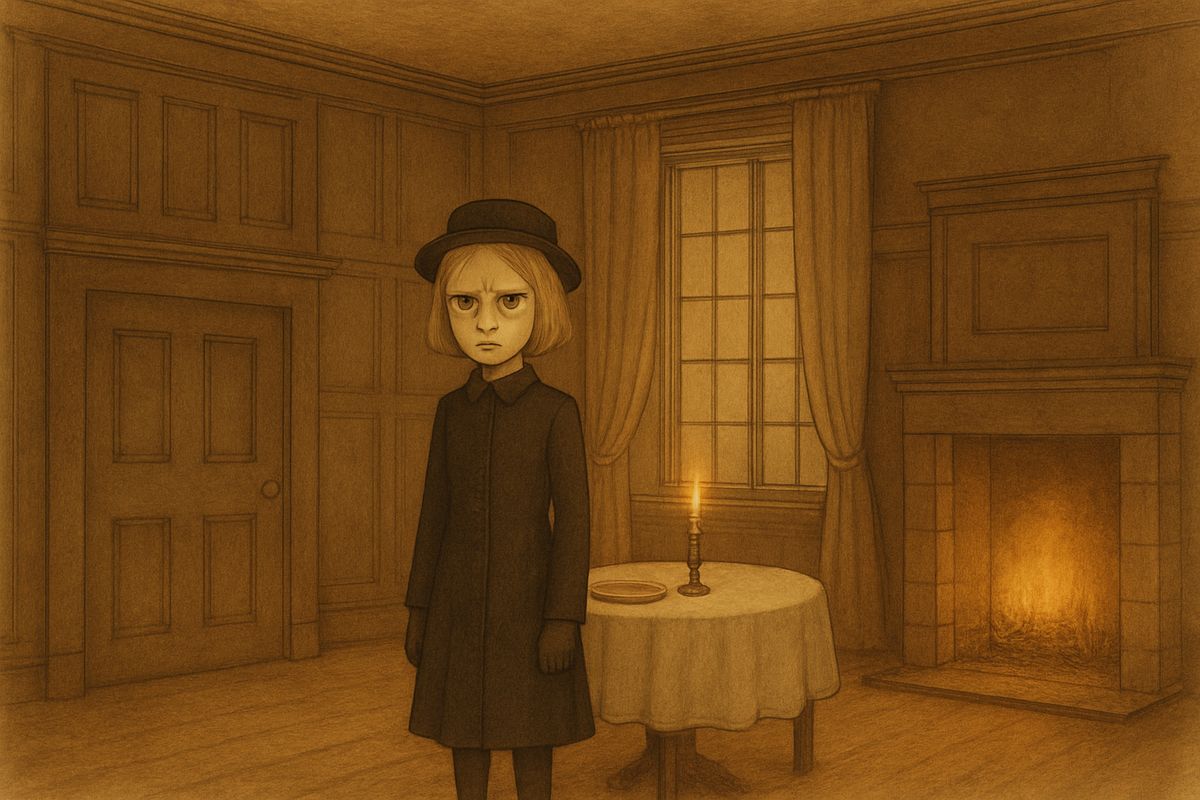 She was led up a broad staircase and along corridor after corridor to a room with a fire and a supper on the table. “This room and the next are where you’ll live, and you must keep to them,” said Mrs. Medlock, and left her there alone. That was how Mistress Mary came to Misselthwaite Manor, feeling more contrary than ever before in her life.