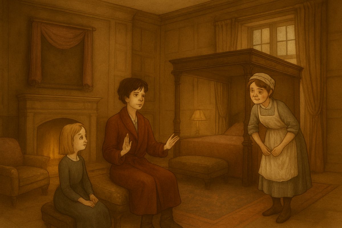 Next day Martha went red with fright at Mary's news and told of Colin's screaming tantrums and the old fear that he would grow a hunched back. But Colin sent for Mary at once, and when Martha trembled he spoke to her like a little Rajah: "I'll take care of you. Now go away."