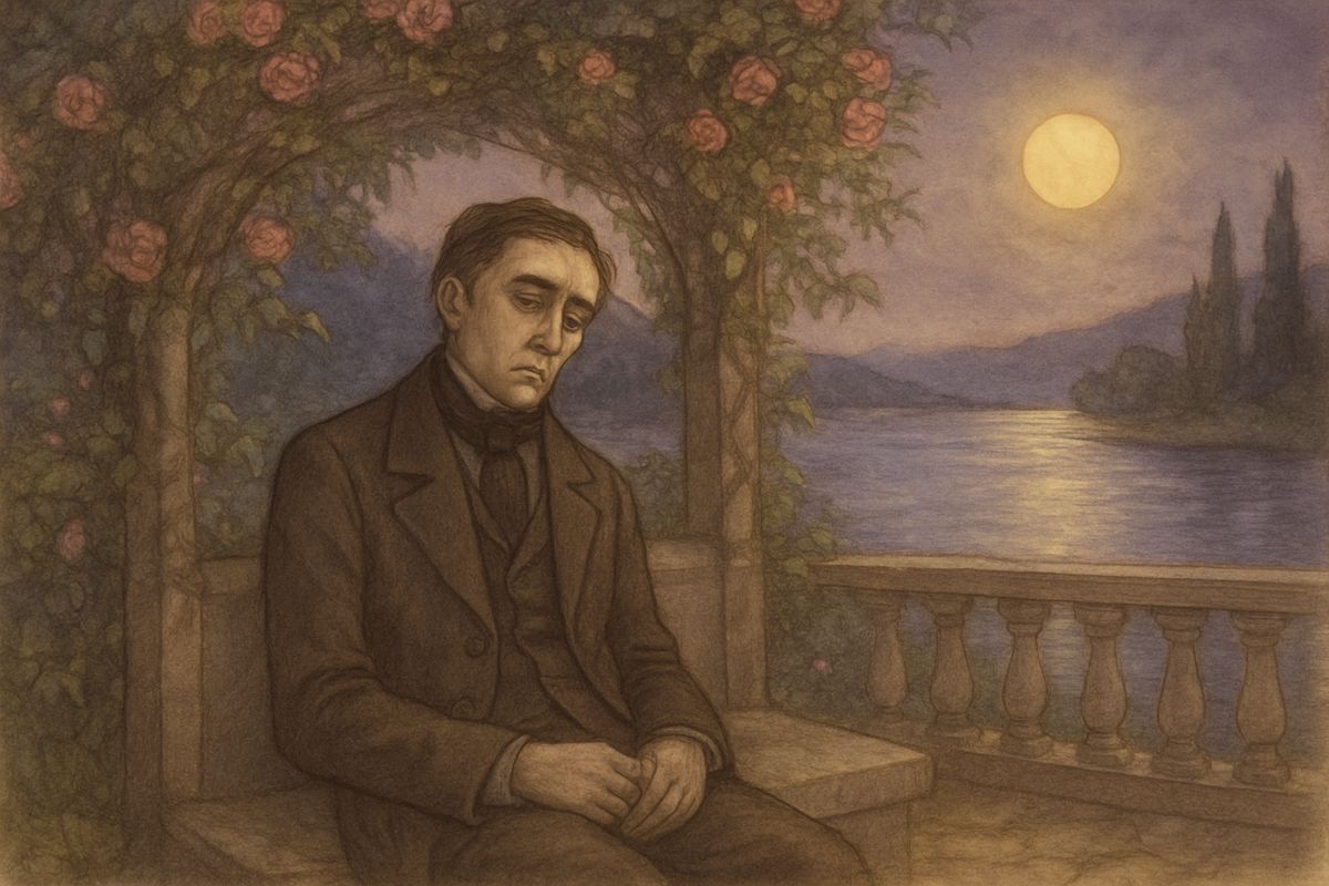 In golden autumn he came to the Lake of Como, where he slept more gently. One moonlit night he fell asleep on a terrace among late roses and dreamed of a sweet, far voice calling his name. "Lilias! Where are you?" he cried. "In the garden," it answered, like a golden flute. "In the garden!"