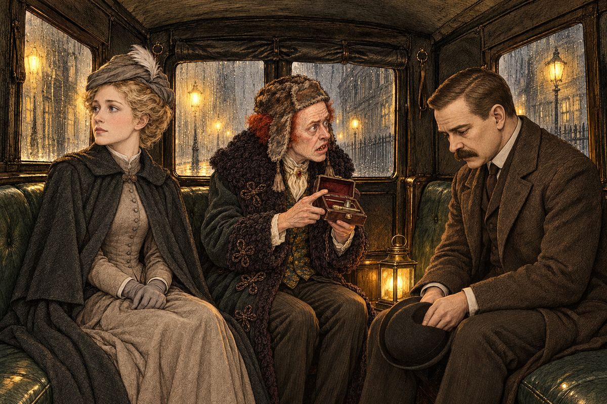 Mary might become the richest heiress in England. Watson stammered his congratulations, but his heart turned heavy as lead: a rich woman would be far beyond the reach of a poor army doctor. He sat downcast, hardly hearing Thaddeus's stream of symptoms, until the cab jerked to a stop. "This, Miss Morstan, is Pondicherry Lodge."