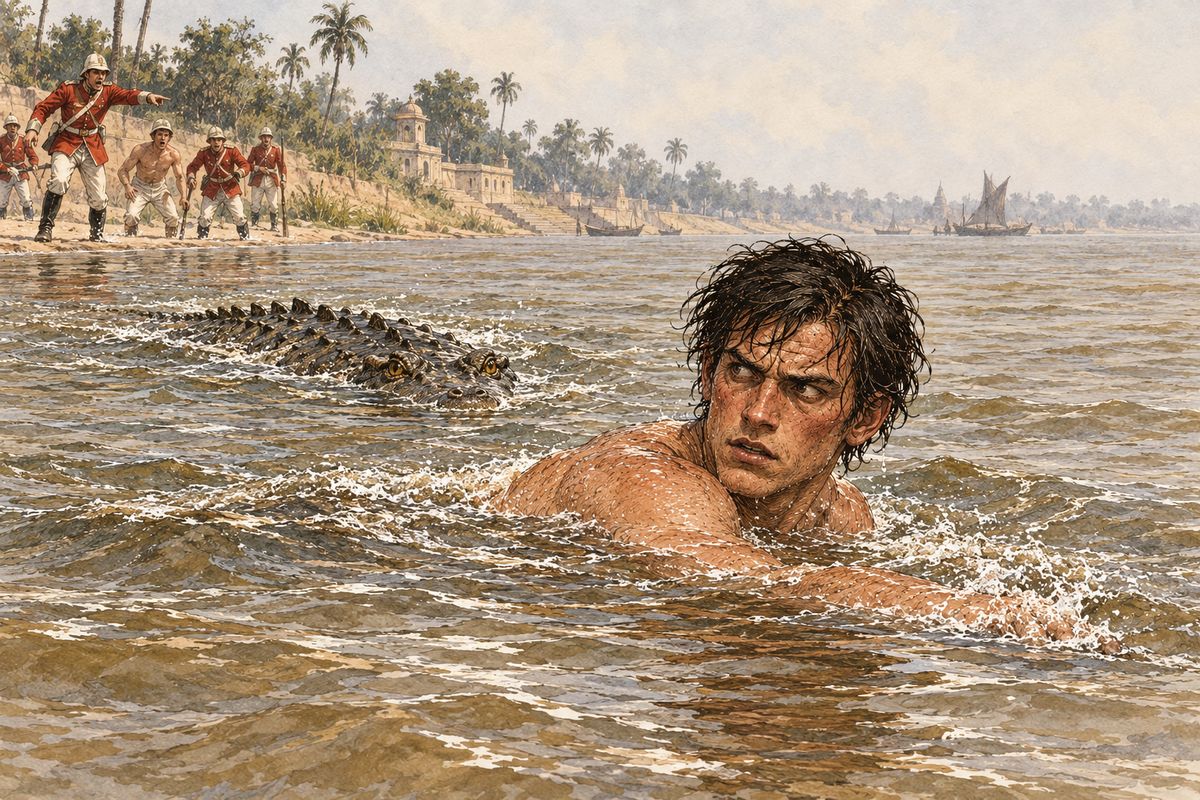 Small had gone to India at eighteen with the 3rd Buffs, but soon after he went swimming in the Ganges, where a crocodile took his right leg above the knee. Invalided out on a wooden leg, he found work on horseback as overseer on Abel White's indigo plantation, and he was content there.