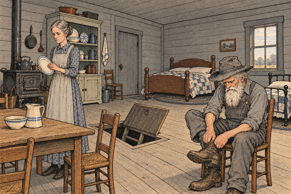 The sun and wind had made Aunt Em gray, thin and gaunt; she never smiled, and still wondered what Dorothy could find to laugh at. Uncle Henry was gray from his long beard to his rough boots. He worked from morning till night, rarely spoke, and never laughed.