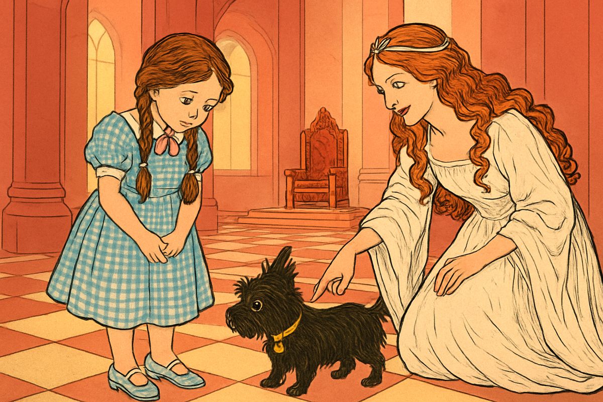"Your Silver Shoes will carry you over the desert," said Glinda. "You could have gone home the very first day." But the Scarecrow said he'd never have gotten his brains, the Woodman his heart, nor the Lion his courage. On the long road, each had found what he'd been wishing for all along.