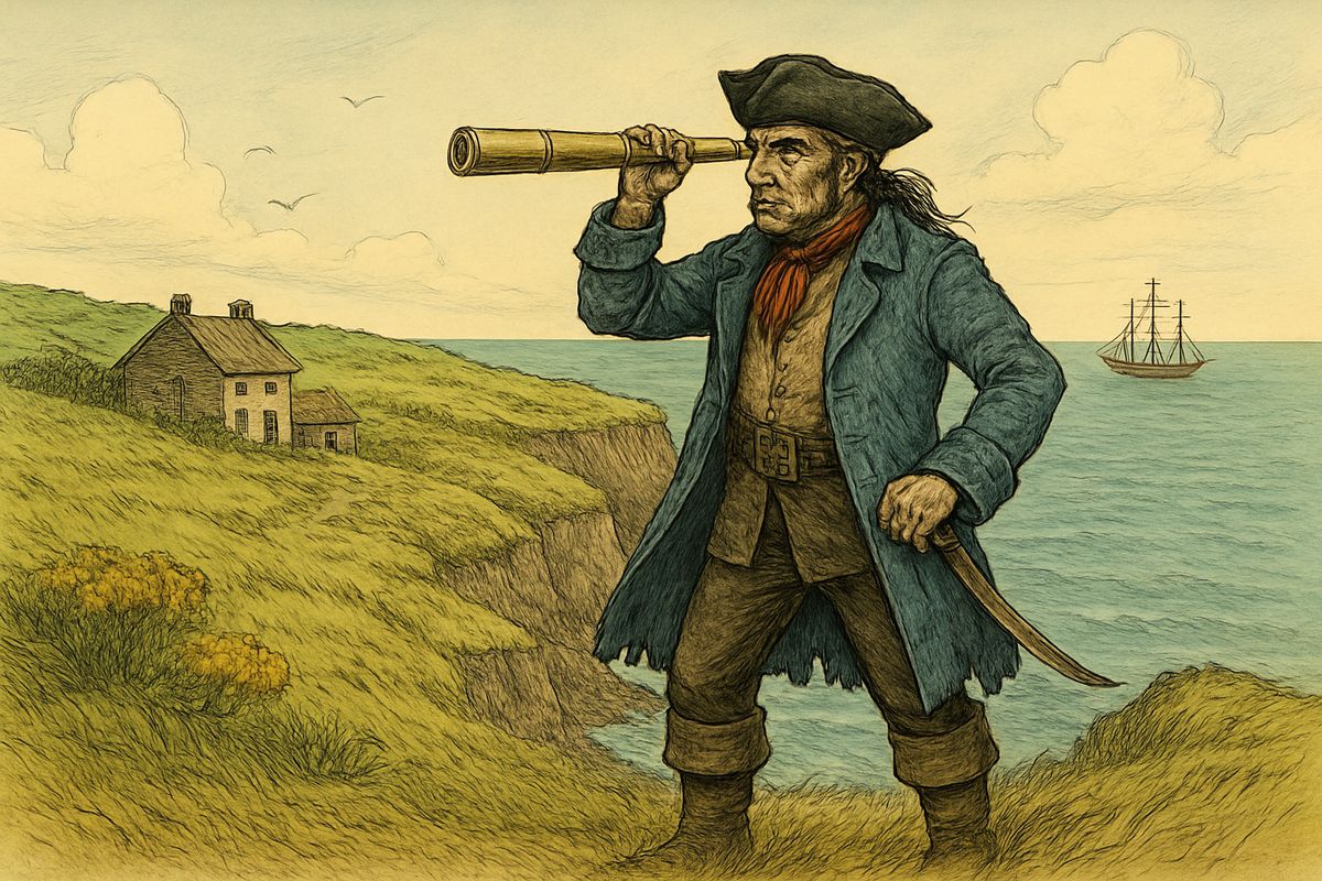 He paid in gold and asked to be called captain. All day he haunted the cove and the cliffs with a brass telescope, and every evening he asked whether any seafaring men had passed along the road. It soon became plain he was hoping never to meet them.