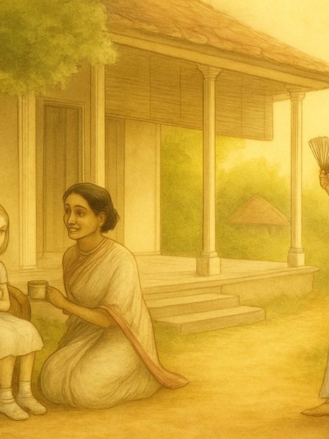 Illustration from The Secret Garden: Mary Lennox was born in India to a busy father and a beautiful mother who cared only for parties and did not want a little girl.