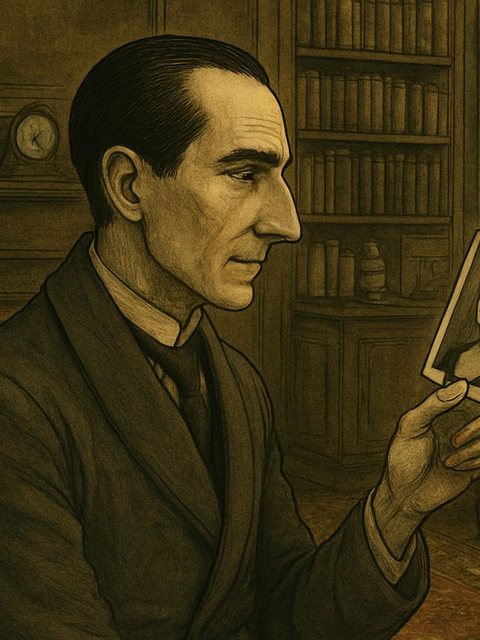 Illustration from The Adventures of Sherlock Holmes: To Sherlock Holmes she was always the woman.